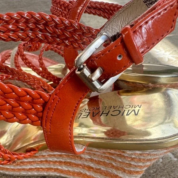 Michael Kors Orange Espadrille Sandals - Picture 7 of 14